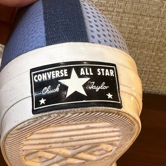 🌟2xHP🌟Converse Chuck 70 Chuck Taylor Blue/White Mixed Material Low Sneaker - Picture 11 of 11
